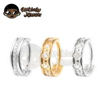 F136 Titan Piercing Nasenring Tragus Conch Knorpel Piercing Pflaumenblüte 16G Form 5A Zirkon Clicker Ring Körperschmuck