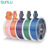 SUNLU SILK Filamento per stampante 3D doppio e triplo colori 5 kg 1 kg/rotolo Precisione dimensionale 1,75 mm +/- 0,02 mm 2,2 LBS (1 kg) Spedizione veloce