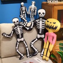 34 cm Kreative Halloween Tanzen Schädel Plüsch Puppen Verschiedene Haltung Von Skelett Kürbis Geist Plüsch Spielzeug Wohnkultur Kinder Spielzeug