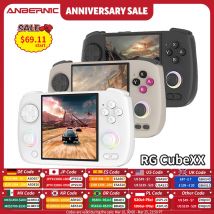 ANBERNIC RG CubeXX Handheld Game Console 3.95" IPS 720*720 Screen Linux WIFI Bluetooth HD-Connection Retro Video Gaming Console