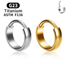 ASTM F136 G23 Titan Piercing Runde Ohrringe 16G Klappbare Segment Septum Nasenringe Tragus Knorpel Helix Körperschmuck