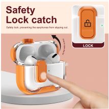 For Apple AirPods Pro 3 Case With Phone Holder Headphone Cover For AirPods Pro2 4th Cases Security Lock Earphone Coque Sleeve