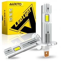AUXITO 2 pezzi 12000LM H1 lampadina per fari a LED H1 LED Canbus testa per auto fendinebbia fanless wireless mini formato lampada automatica 12V 6500K bianco