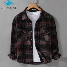 9910 Gute Qualität Geflochtene Mäntel für Männer Winter Herbst Neue Mode Langarm Revers Bluse Multi Tasche Vintage Casual Jacke Männlich