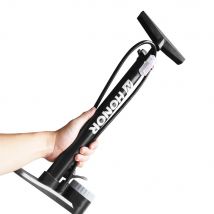 Pompa da pavimento per bicicletta Pompa d'aria per bici 160PSI con valvole Gauge Presta e Schrader Gonfiatore per tubo per pneumatici con ago a sfera multifunzione Bi