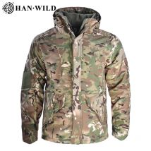Multi Tasche Bomber Jacke Jagd Fleece Kleidung Warme Hoody Kampf Jacke Taktische Herren Fleece