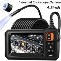 Cámara endoscópica Industrial 1080P, pantalla de 4,3 pulgadas, 8 LED, 8mm, cámara boroscopio de inspección de lente única, IP67, resistente al agua para tubería de coche