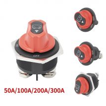 DaierTek 50A 100A 200A 300A 12V Interruttore di disconnessione batteria per auto Interruzione isolatore per camion moto camper