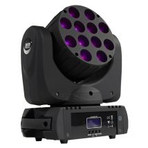 SHEHDS Fascio LED 12x12W RGBW Luce a testa mobile DMX512 Luce professionale per effetti scenici con DMX per barra da discoteca