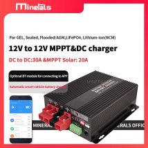 12V 30A DC & MPPT Solar Controller 20a Smart ladegerät DC Ladegerät 30A Unterstützung Bluetooth APP