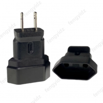 US 2-Flachstifte Typ A Reiseadapter, AC-Netzstecker-Adapter Europäische CEE7/16-Stecker auf NEMA 1-15P 250V 10A