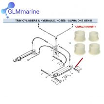 Power Trim Buchsen für Mercruiser Heckantriebe ALPHA ONE GEN.II Bravo XR/XZ 1 3 23- 815950   8M 0214952   18-2341