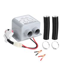 12V 800W Car Heater Windshield Glass Defroster Mist Eliminate 2 Air Outlet 5s Fast Heating for Car Lorry Truck Parking Heater