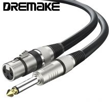 Cavo per microfono Jack 6,35 mm TS 1/4 maschio a XLR femmina Cavo audio per microfono per altoparlante Amplificatore per chitarra AMP Mixer ecc
