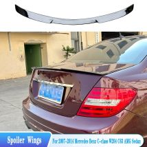 Für 2007-2014 Benz C Klasse W204 Hinten Stamm Deckel Spoiler Flügel M4 Stil Hinten Fenster Dach Spoiler ABS material Body Kit Zubehör