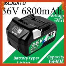 Per Hitachi/HiKOKI 36V Utensili Elettrici Batteria Li-Ion 6800mAh per BSL1830 BSL1850 BSL1860 BCL1815 EBM1830 BSL1840 330139 DS18DBL