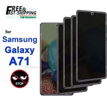 Anti-Spionage-Displayschutz für Samsung Galaxy A71 5G UW, gehärtetes Glas, 9H, Sichtschutz, Peep, hohes Aluminiumgehäuse, freundlich