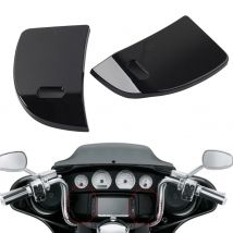 1PC Motorrad Innere Tacho Verkleidung Media Tür Abdeckung ABS Glänzend Schwarz Für Harley Touring Street Glide 2014-2023