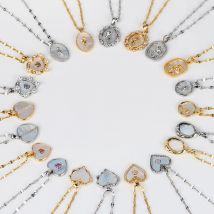 Edelstahl Französisch Retro Muschel Halskette neues Temperament echte vergoldete Schlüsselbein Kette Schmuck