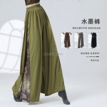 2025 neue chinesische Styke Tintendruck lose Hosen modernen und klassischen Tanz Freizeithosen Modedesign Sinn Patchwork-Hose