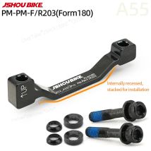 JSHOUBIKE 1/2/4/10/20PCS MTB Disc Brake Caliper Mount Adapter Fork and Frame PM From 180mm TO 203mm Rotor For Large caliper