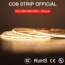 MALIIGAZA COB LED Strip 5mm 8mm 10mm Width Warm Nature Cold White Color Flexible 12V 24V LED Tape Bar Light for House Room Decor