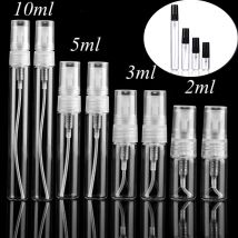 5 teile/paket 2ML 3ML 5ML 10ML Klar Mini Parfüm Glas Flasche Leere Kosmetik Flasche Probe reagenzglas Dünne Glas Fläschchen Bernstein