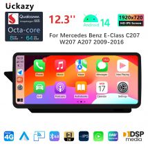 12.3 "Wireless Carplay Android 14 Autoradio Per MercedesBenz Classe E Classe E C207 W207 A207 2009-2016 Multimedia CarPlay di Navigazione GPS Schermo