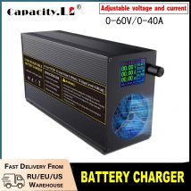 Adjustable Voltage/Current Fast Charger For Lithium/Lifepo4/Lead-acid Battery Universal 0-60V 0-50A / 0-120V 0-25A  Any Equipmen