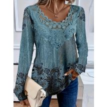 Plus Size Elegant Casual Woman T-Shirt Fashion Loose T-Shirt Woman Temperament Long sleeve T-Shirt Holiday Weekend