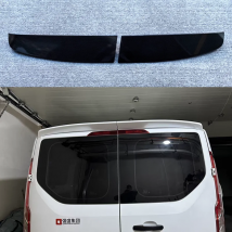 2017-2023 Für Ford Transit Custom Mk8 Doppeltür-Heckklappenspoiler Flügelabdeckung Hochwertiges ABS Glänzend Schwarz Carbon-Look