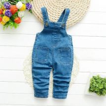DIIMUU Kinderkleidung Pullover Baby Kleinkind Jungen Trägerhose Mädchen Denim Kleidung Overalls Jeans Latzhose Kinder Strampler 1–4 Jahre