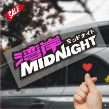 Autoaufkleber Bay Area Midnight JDM Japanische Auto-Modifikation Dekor Aufkleber Motorrad Tuning Para Zubehör für Fensterstoßstange