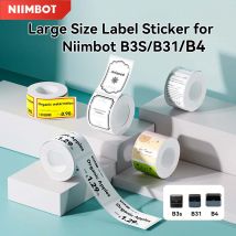 Etykieta termoprzylepna do NiiMbot /B3S/B31/B4 Duży Rozmiar 60-70mm Szerokość Etykieta Biznesowa Papier do Naklejek z Kodami Kreskowymi