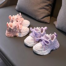 Scarpe per bambini 2024 New Toddler Girls scarpe sportive suola morbida traspirante Outdoor Tennis Fashion Kids Sneakers EU21-30