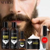 Bartwachstumsset für Männer, Bartwachstum, Essenzöl, feuchtigkeitsspendend, nährend, Bartbalsam, Wachs, Bartwaschpflegeset, Bart-Styling-Produkt