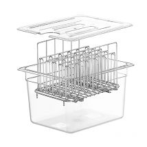 Contenitore per cottura lenta Sous Vide da 11 litri con telaio in acciaio inossidabile 304 Kit completo di accessori Sous Vide Kit pentola a cottura lenta