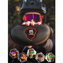 QUESHARK Women Men Polarized 3 Lens Set Cycling Sunglasses Sports MTB Bicycle Eyewear Riding Road Bike Glasses Goggles QE42