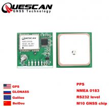 QUESCAN RS232 GPS GNSS-Modul mit PPS NMEA 0183 GPS GLONASS Galileo BeiDou Antennenempfänger RS-232 NMEA0183 1–25 Hz 3,3 V–5 V