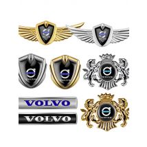 3D Metal Shield Styling Car Emblem Sticker Auto Side Window Body Decoratiion for Volvo Rdesign XC90 S60 XC60 V70 S80 S40 V50 V40