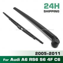 GREATROAD Scheibenwischer-Heckwischerblatt- und Arm-Set für Audi A6 RS6 S6 4F C6 2005–2011 Windschutzscheibe, Windschutzscheibe, Fensterbürste