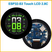 Waveshare ESP32-S3 2,8 Zoll IPS Touchscreen Rundes LCD-Entwicklungsboard 32-Bit LX7 Prozessor ESP32-Display für ArduinoIDE ESP-IDF