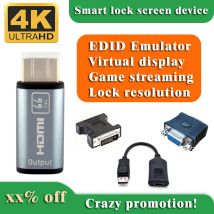 DP DVI VGA HDMI EDID Emulatore Adattatore Spina fittizia Display virtuale per extender/switch KVM/ricevitore AV/splitter video/VR