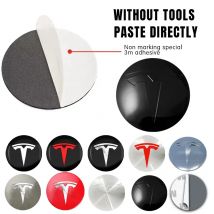 4 pezzi 56mm Tesla Hub Cap Center Cap Logo Adesivo di alta qualità per Tesla Model 3 YSX Adesivo per auto personalizzato Accessori per auto