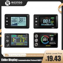 eBike LCD Display S866 CS866 S869 GD01 GD02 Electric Bike LCD Display Meter Control Panel 24V36V48V Communication Protocol UART2