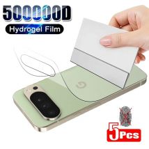 5Pcs Hydrogel Film Back Film For Google Pixel 10 9 Pro XL Screen Protector For Google Pixel 10 9 Back Film