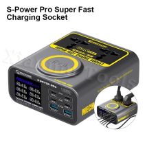 MECHANIC S-POWER PRO Galliumnitrid Superschnellladebuchse Drahtloses Laden Multi-Port QC3.0 Schnellladeprotokoll-Ladegerät