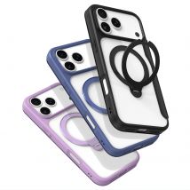 Custodia Flip Cover DUX DUCIS per iPhone 17 Pro Max 17 Air con slot per schede 360 °   Custodia protettiva posteriore magnetica trasparente con supporto