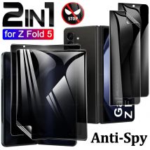 Najlepsza folia hydrożelowa zapewniająca pełną prywatność dla Samsung Galaxy Z Fold 2 3 4 5 6 SE 7 W22 W23 W24 W25 Anti-Spy Peeping Soft Screen Protector