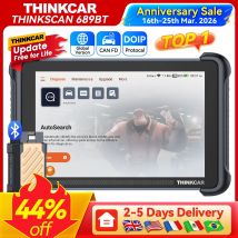 THINKCAR THINKSCAN 689BT OBD2 sistema de diagnóstico OBD2 THINKSCAN 689BT, codificación ECU, bidireccional, CANFD, DOIP, 4 + 64G